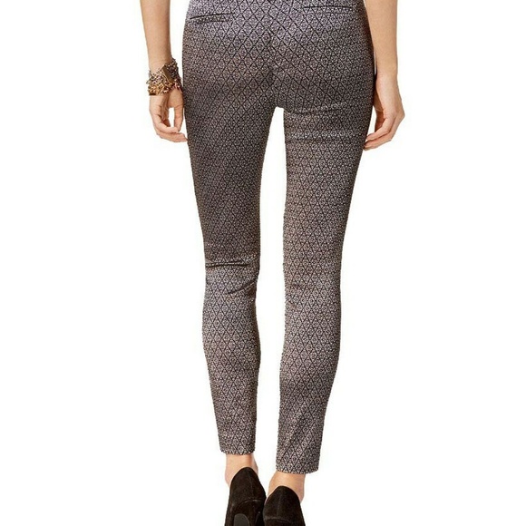Alfani  MetallicSilver/Black Skinny Trousers - Picture 8 of 8